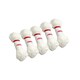 image 1 of Pack of 5 White Acrylic Yarn Rolls – 10g each, 4 Strand 8 Ply Knitting Wool