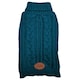 image 1 of HugglePets Legacy Cable Knit Dog Jumper | Blue | S