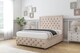 image 2 of Sloomy Vienna Sand Naples Divan Bed With Mattress No Drawers With 26" Strutted Headboard & 12" Matching Footboard 4'6 Double | Cream | Sand | Double | 1