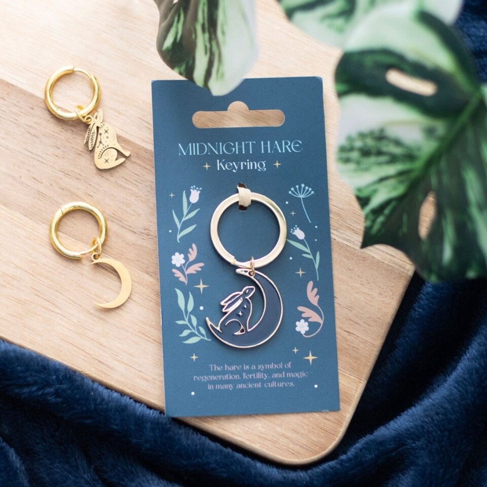 image 1 of Midnight Hare Keyring