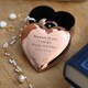 image 5 of Personalised Rose Gold Heart Trinket Box
