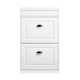 image 1 of SoBuy FSR78-WG,Shoe Rack Storage Cabinet with 2 Flip Drawers | White | White-glossy | 1