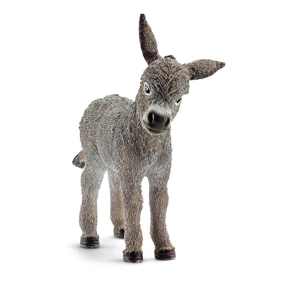 SCHLEICH Farm World Donkey Foal Toy Figure