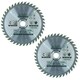image 1 of Circular Saw Blade 165mm x 16 / 20mm 40 Teeth TCT Cutting Disc Wood 2pc