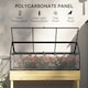 image 3 of Outsunny Raised Garden Bed with Polycarbonate Panel, Natural