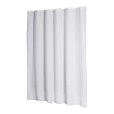Croydex Textile Shower Curtain - White - One Size