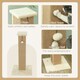 image 4 of PawHut Cat Scratching Post with Vertical Sisal Rope Ball Plush, 81cm, Beige