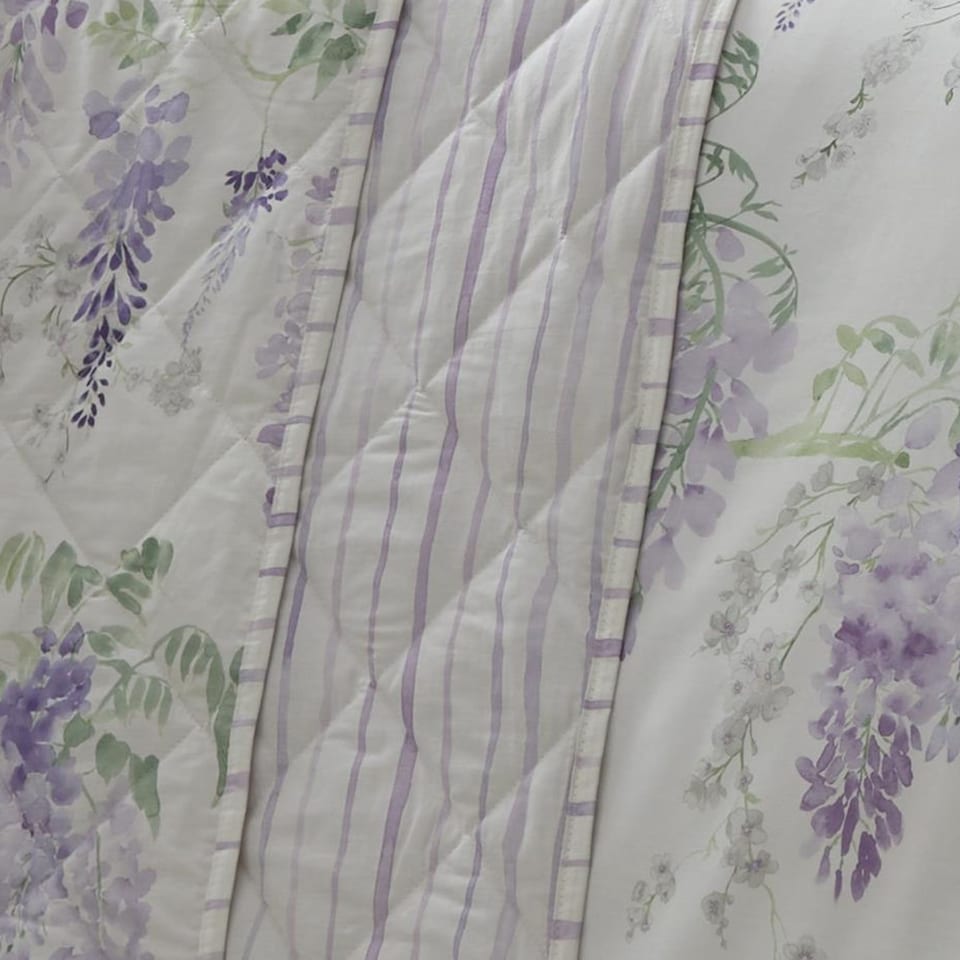 image 1 of D & D Wisteria Bedspread Lilac