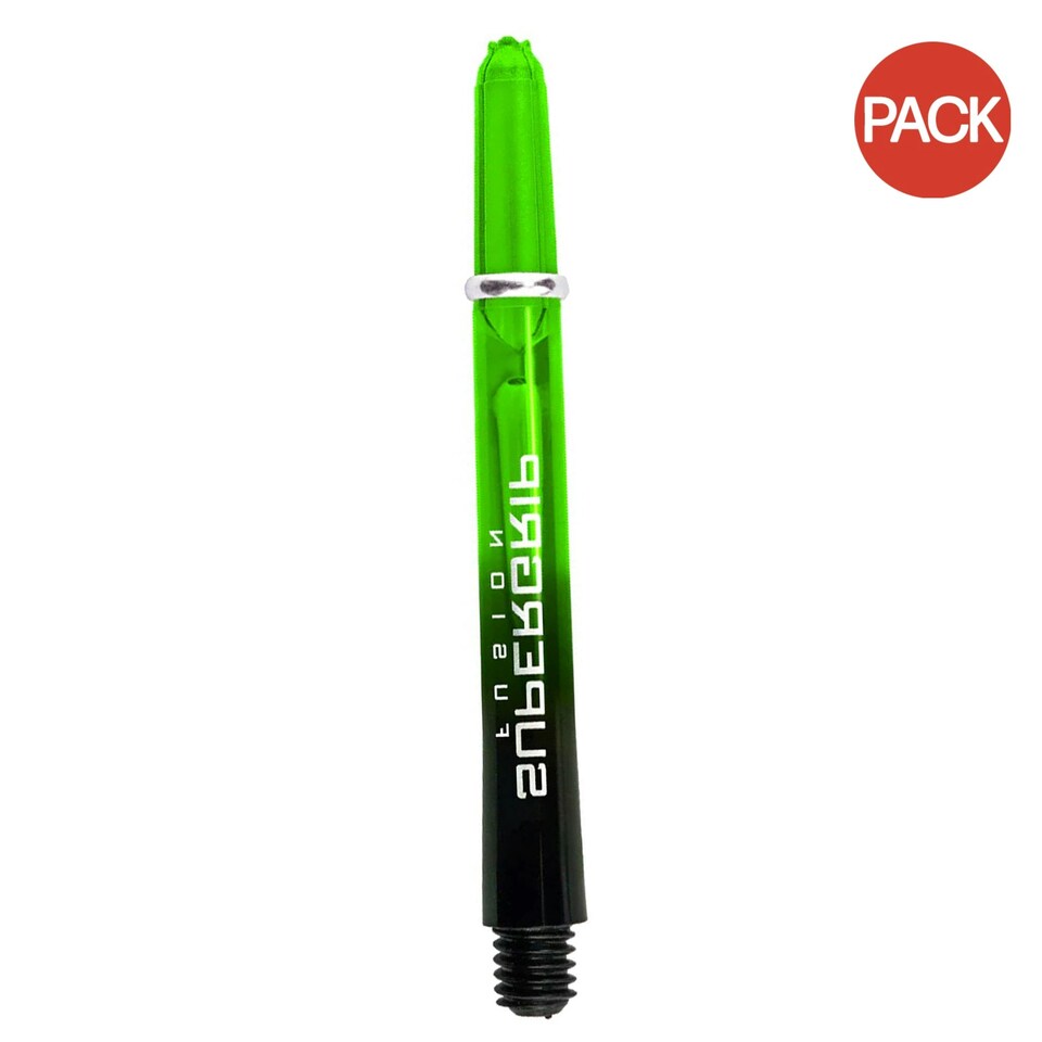 Harrows Supergrip Fusion Dart Stem (Pack Of 3) - Black/Green - M