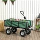 image 2 of Outsunny Garden Trolley Cart, Heavy Duty Festival Trolley with Removable Liner, Quick-Release Sides
