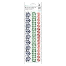 Xcut Border Dies - Arts & Craft Borders, Silver, Set of 3