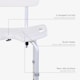 image 3 of HOMCOM 8-Level Height Adjustable Bath Stool Spa Shower Chair Aluminum w Non-Slip Feet, Handle for the Pregnant, Old, Injured