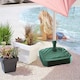 image 2 of Square Garden Umbrella Stand Holder | Green | 1
