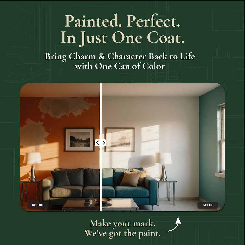 image 1 of EVELYN GRANT All-in-One Paint & Primer - Multi-Surface for Walls, Wood, Interior & Exterior - Sage Green - 1L - Matt