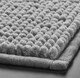 image 7 of Chenille Bobble Non Slip Bath Mat & Pedestal Set | Blue | Cornish Blue