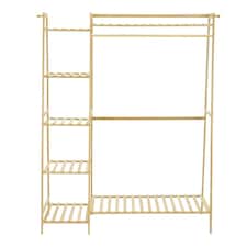 Living and Home Bamboo Bedroom Clothes Rack - Natural - 130cm