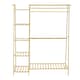 image 1 of Living and Home Bamboo Bedroom Clothes Rack - Natural - 130cm