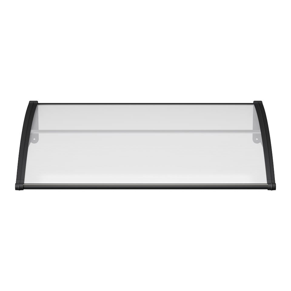 image 1 of Living and Home Awning Canopy for Window and Door with Drainage - 150cm W x 100cm D Clear