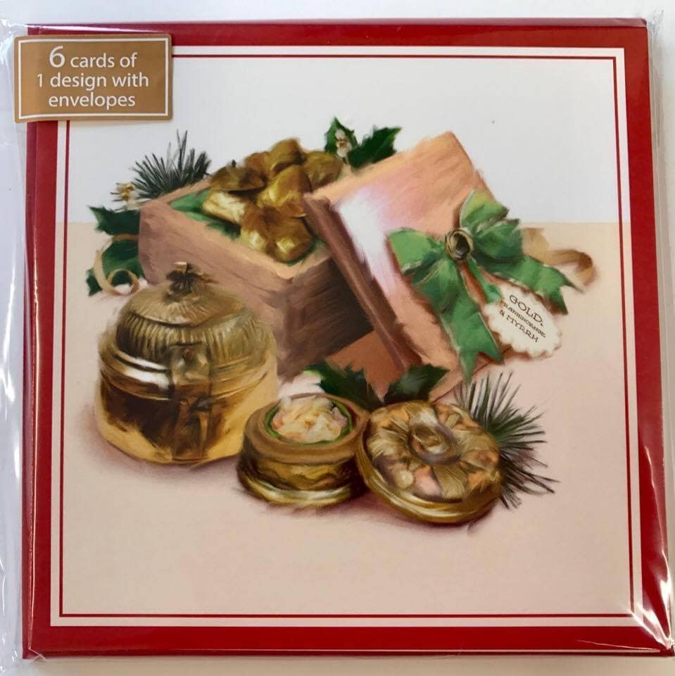 image 1 of Pack of 6 Traditional Design Christmas Blessings Cards