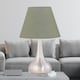 image 2 of Romana - Brushed Chrome Touch Table Lamp with Sage Green Shade | Chrome | Green | Medium | 1