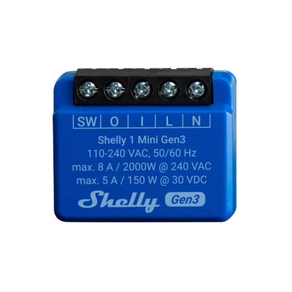 image 1 of Shelly Mini 1 Gen 3 Smart Switch (Pair)