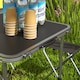image 9 of Outsunny Camping Table and Chairs Outdoor Indoor Use for BBQ Picnic Garden | Black | Black | 1