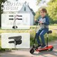 image 8 of HOMCOM Folding Ride on Powered Scooter w/ Warning Bell for Age 6-14 Years, Red