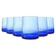 image 1 of Nicola Spring Merzouga Recycled Glass Tumblers - 260ml - Blue - Pack of 6 | Blue | Blue | 6