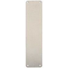 Plain Door Finger Plate 350 x 75mm Satin Stainless Steel Push Plate