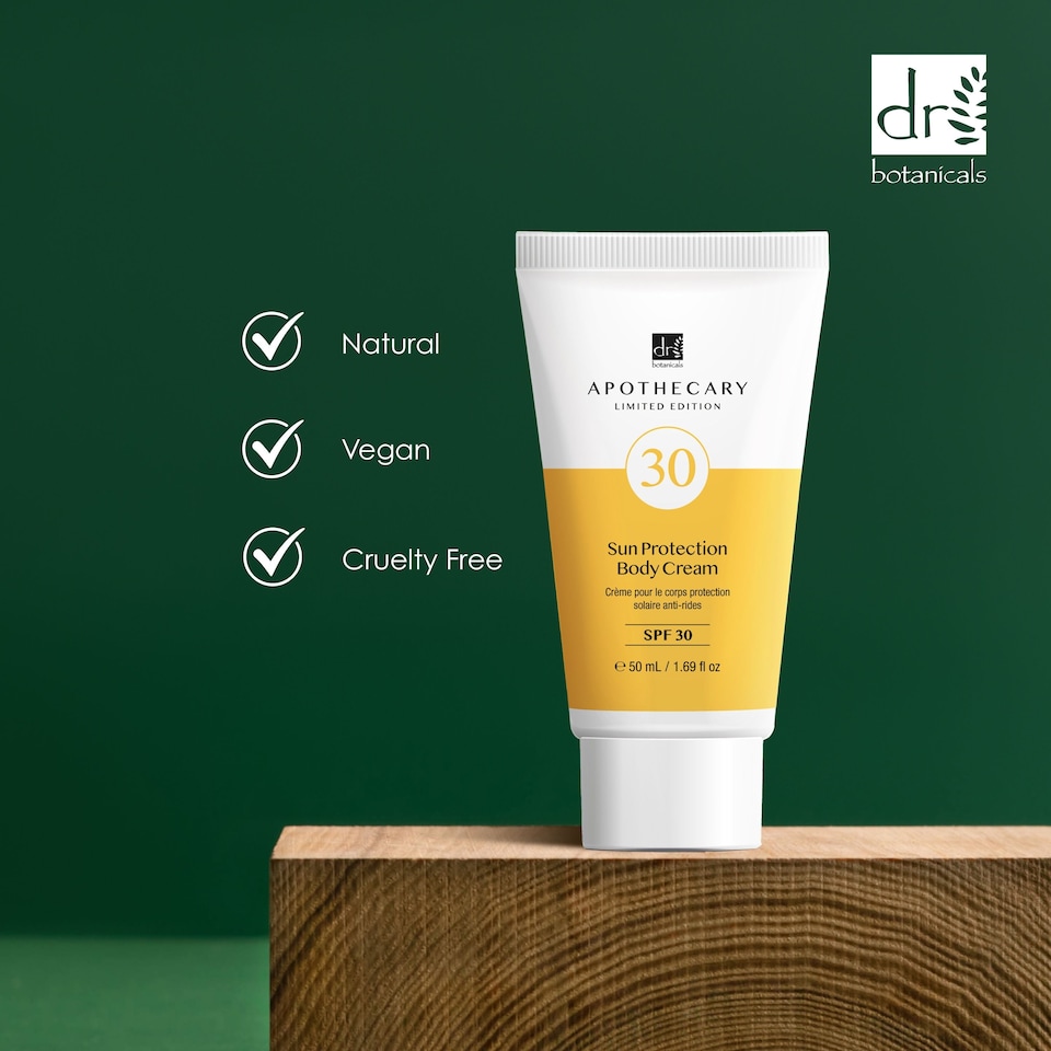 image 1 of Dr Botanicals Sun Protection Body Cream SPF 30 50ml