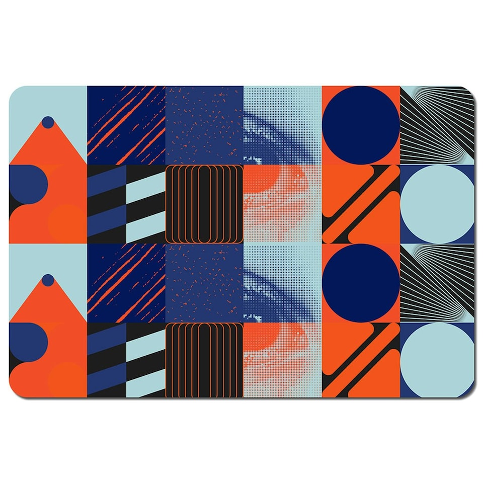 image 1 of Deconstructed postmodern inspired artwork (Placemat & Coaster Set)