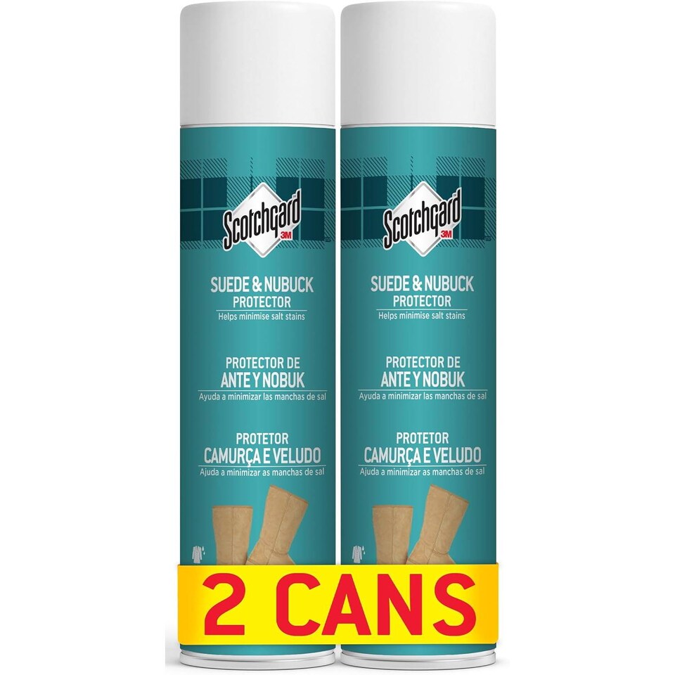 image 1 of Scotchgard Suede & Nubuck Shoe Protector & Water Stain Repellent 400ml Twin Pack
