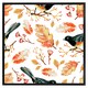 image 2 of Birds & leaves in autumn (Picutre Frame) Brown | L