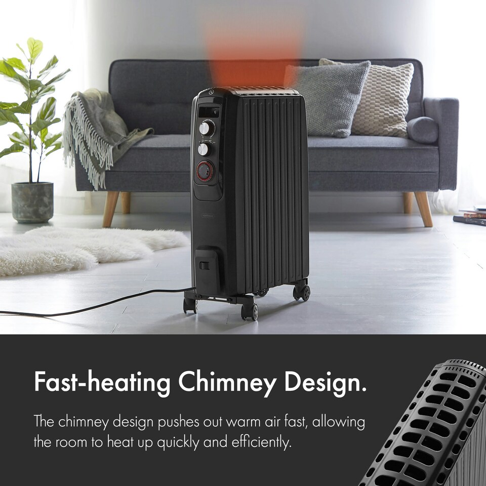 image 1 of VonHaus Oil Filled Radiator Portable Electric Heater