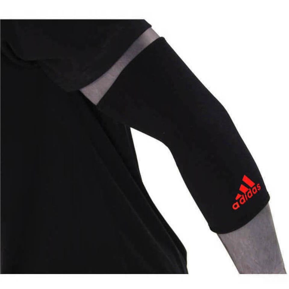 image 1 of Adidas Elbow Support, Size S, Black (Elasticated Nylon Blend) | Black | Black | S