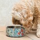 image 2 of Morris & Co Stainless Steel Dog Slow Feeder Bowl - Bower Berry Blue