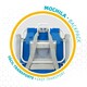 image 5 of Folding Chair with Headrest Aktive Blue 55 x 86 x 66 cm (2 Units) N/A