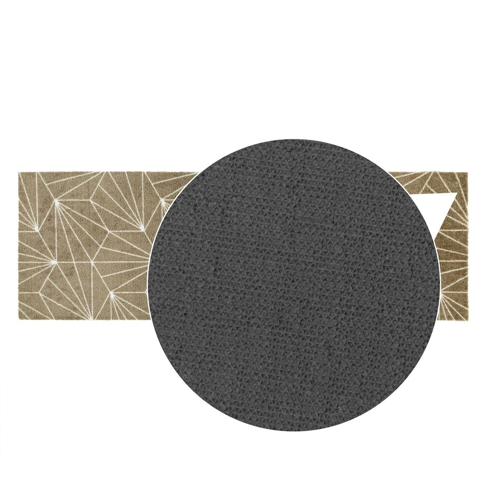 image 1 of JVL Mega Runner - 57x150cm, Brown Geo