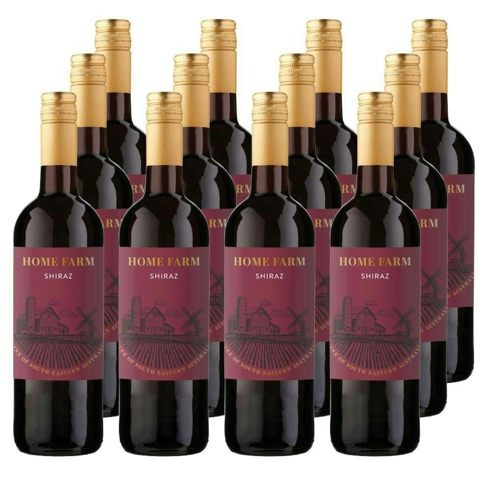 Case of 12 The Home Farm Shiraz 75cl Red Wine
