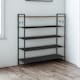 image 2 of 5 Tier Industrial Shoe Rack Hallway Storage Organiser