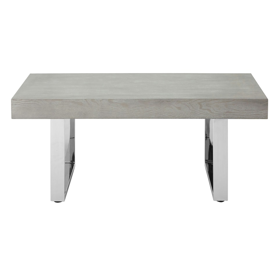image 1 of Interiors by Premier Grey Elm Wood Coffee Table Grey