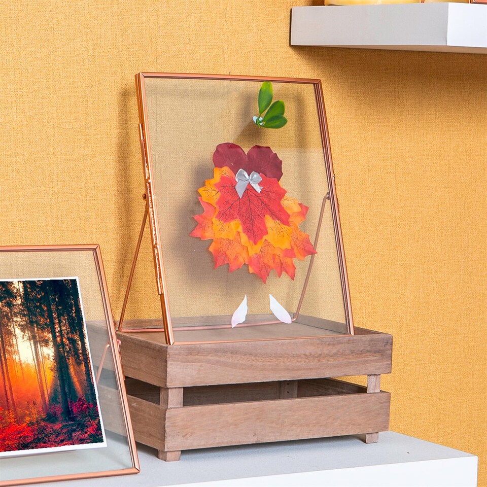 image 1 of Nicola Spring Standing Metal Photo Frame - 8" x 10" - Rose Gold