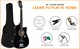 image 5 of CLASSIC 6 STRING 4/4 SIZE 38" ACOUSTIC GUITAR PACK BOYS GIRLS MUSIC GUITAR, BLACK