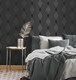 image 4 of Fine Decor FD43614 Shard Trellis Wallpaper, Charcoal