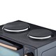image 5 of Cooks Professional 34L Mini Oven with 2 Hobs - Electric Multifunction Countertop Cooker | Black | Black & Copper