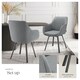 image 4 of Dining Chair Alicon - swivel armchair with padding and continuous backrest | Grey | anthracite | 6