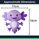 image 7 of Axolotl Soft Toy Cute Plushie Huggable Cuddly Stuffed Toy 15cm Purple