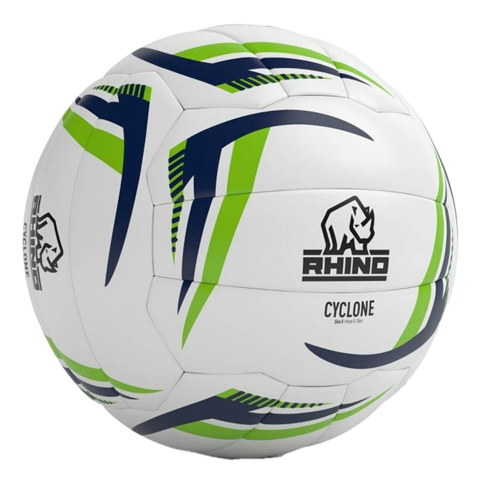 Rhino Cyclone Netball - White/Green/Dark Blue - 4