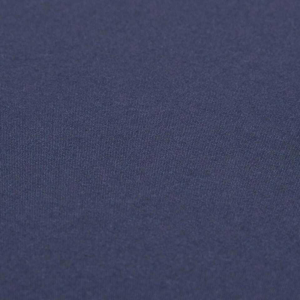 image 1 of Homescapes Navy Cotton Fitted Cot Sheets 200 Thread Count, 2 Pack Blue | One Size