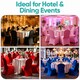 image 9 of Chair Cover Spandex Polyester Stretch Fabric Dining Slipcovers